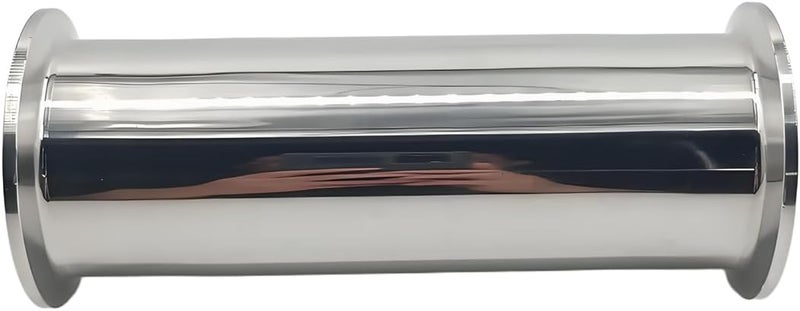 Geife Sanitary Spool, 2 Inch Tri Clamp Extension Tube, 304 Stainless Steel Polished (2" TC x 6" length) - Image 1